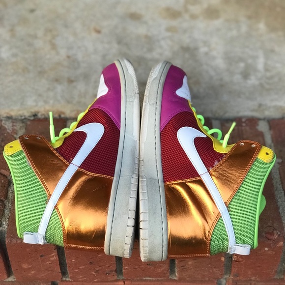 Nike Dunk High Wmns Premium ‘Multi-Color’ Size 9 - Picture 6 of 9